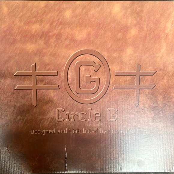 Corral Circle G snip toe cowboy boots 9.5 New In Box - Picture 3 of 13